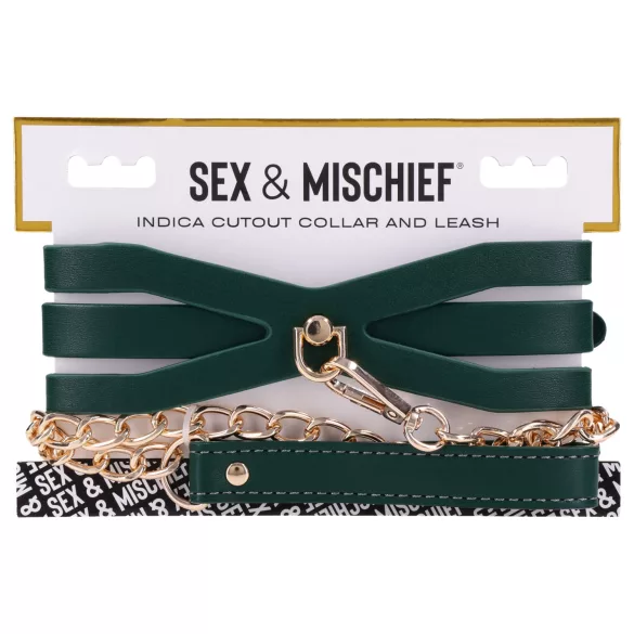 Sportsheets - collier avec laisse - vert