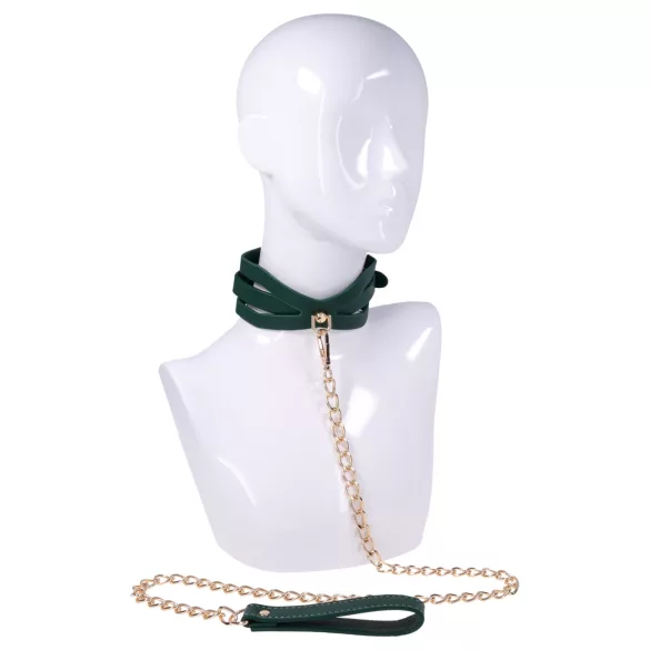 Sportsheets - collier avec laisse - vert