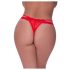 Magic Silk - string en dentelle double bretelles (rouge)