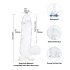 Addiction Crystal - Dildo ventouse translucide 15cm