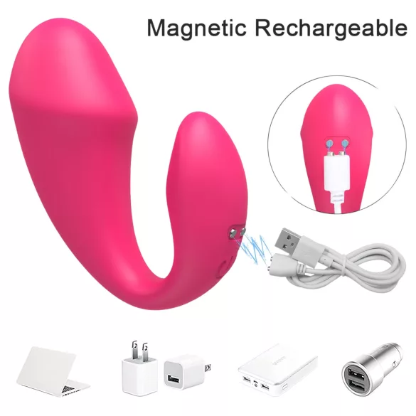 AlvUp - œuf vibrant - télécommande sans fil - silicone rose