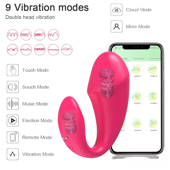 AlvUp - œuf vibrant - télécommande sans fil - silicone rose