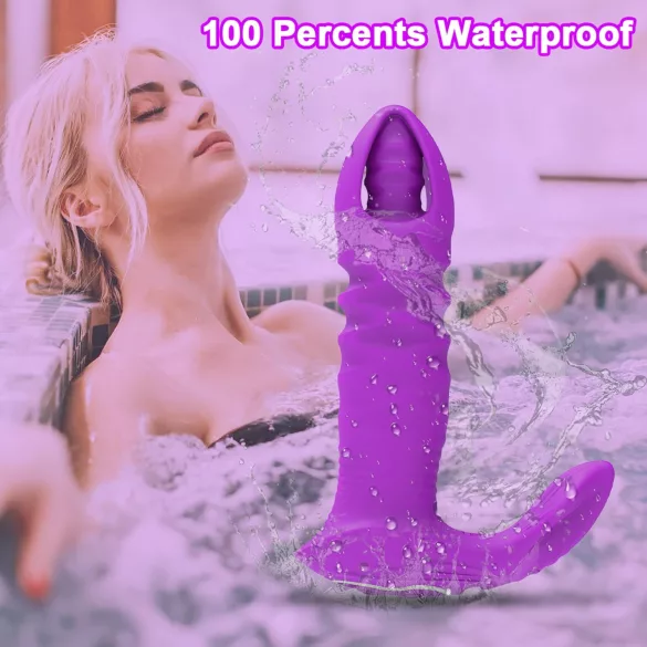 AlvUp - plug anal vibrant connecté - silicone violet