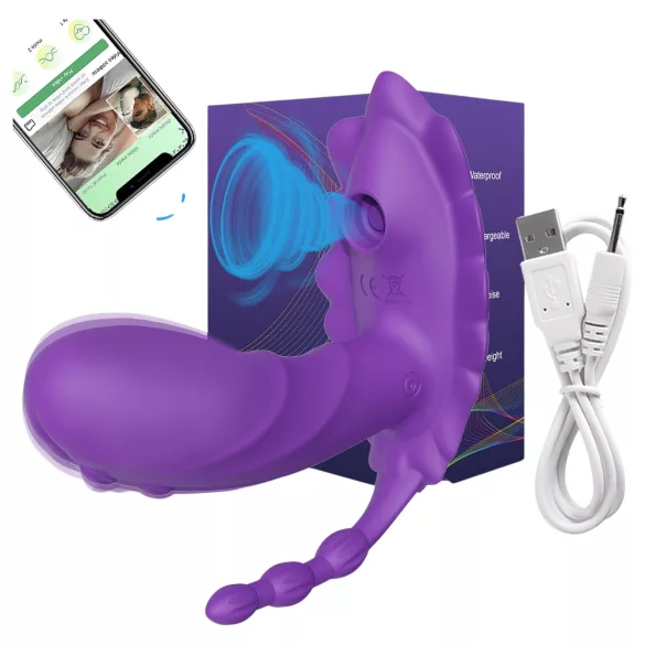 AlvUp - Vibrateur portable contrôlé par application (violet)