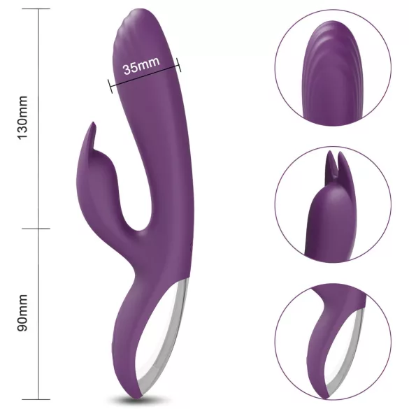 AlvUp - vibromasseur point G lapin - silicone violet