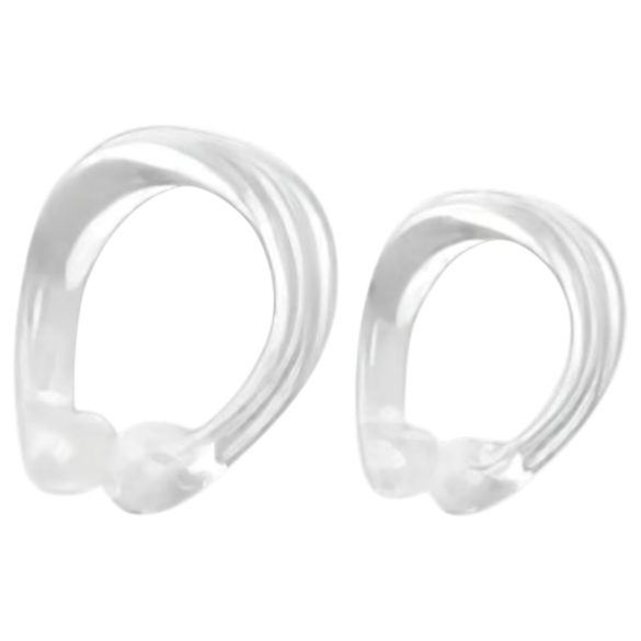 Anneau pénien en silicone - retardateur d'éjaculation (transparent)