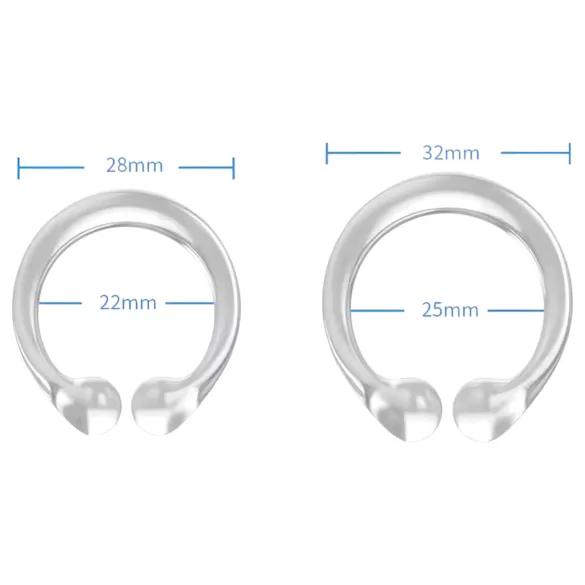 Anneau gland en silicone - retardateur éjaculation - transparent