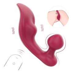 Clitoris & anale vibrateur (rouge)
