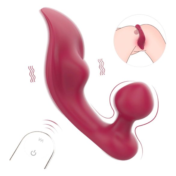 Clitoris & anale vibrateur (rouge)