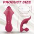 Clitoris & anale vibrateur (rouge)