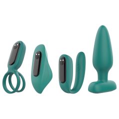 Sex HD - Coffret vibrateur sans fil, 4 pièces (vert)