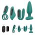 Sex HD - set de vibros verts 4 pièces, télécommande incluse