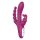 Sex HD Joker - vibromasseur trident étanche rechargeable (violet)