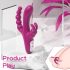 Sexe HD Joker - Vibromasseur étanche à trois branches, rechargeable (violet)