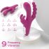 Sexe HD Joker - Vibromasseur étanche à trois branches, rechargeable (violet)