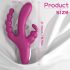Sexe HD Joker - Vibromasseur étanche à trois branches, rechargeable (violet)