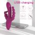 Sexe HD Joker - Vibromasseur étanche à trois branches, rechargeable (violet)
