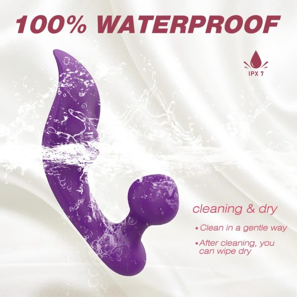 Sex HD Chomper - vibromasseur clito et anal étanche - silicone violet