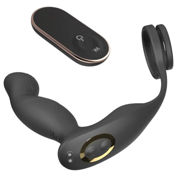 Sex HD Virgil - anneau pénis et testicules avec stimulateur prostate vibrant