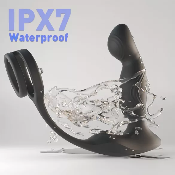 Sex HD Virgil - anneau pénis et testicules avec stimulateur prostate vibrant