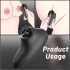 Sex HD Miroir - Vibro lècheur chauffant (noir)
