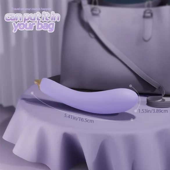 Sex HD - vibromasseur aubergine - silicone violet