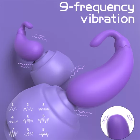 Sex HD - œuf vibrant forme aubergine - silicone violet