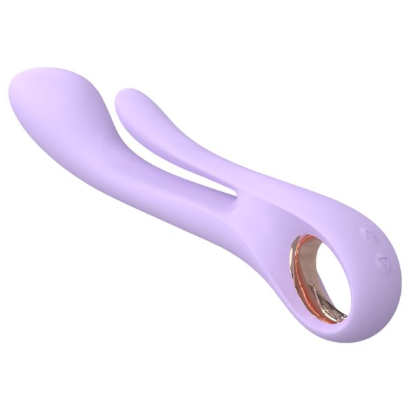 Sex HD Kaethe - vibromasseur rabbit avec stimulateur clitoris - silicone violet