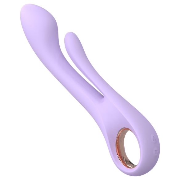 Sex HD Kaethe - vibromasseur rabbit avec stimulateur clitoris - silicone violet