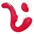 SEX HD Genie - Vibromasseur point G et clitoris - silicone rouge