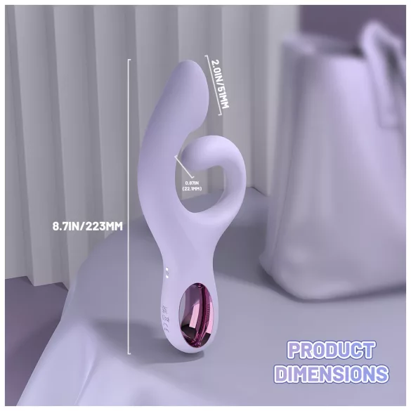 Sex HD - vibromasseur point G avec bras clitoridien (violet)