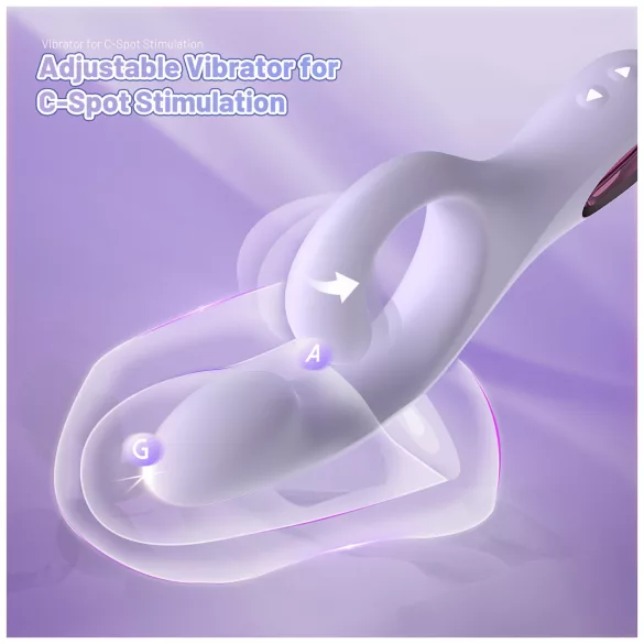 Sex HD - vibromasseur point G avec bras clitoridien (violet)