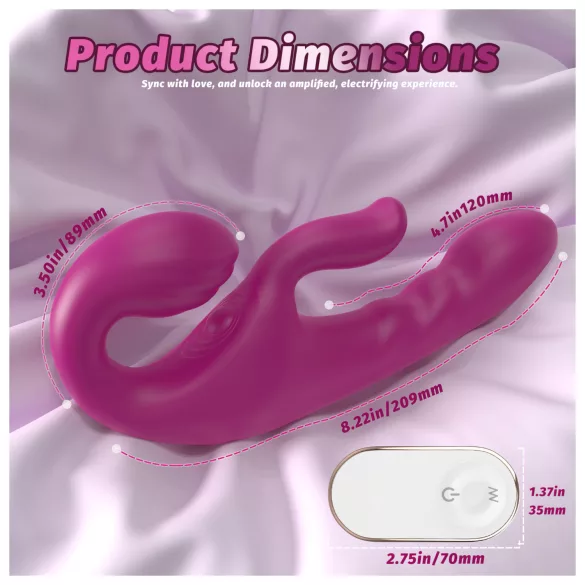 SEX HD Co-op Bliss - vibromasseur harnais avec stimulateur clitoris