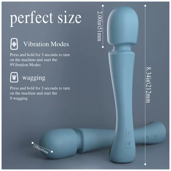 SEX HD Dancer - vibromasseur massant - turquoise