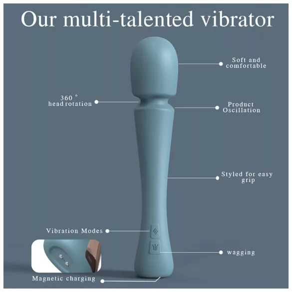 SEX HD Dancer - vibromasseur massant - turquoise