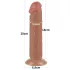 Lovetoy Sliding-Skin - gode ceinture ventouse réaliste - 20cm - chair