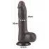 Lovetoy Sliding-Skin - gode ceinture avec testicules - double couche