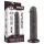 Lovetoy Sliding-Skin - gode michet ventouse réaliste bi-couche - 20cm brun