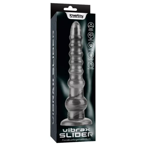 Lovetoy King Sized - grand gode vibrant - 32 cm - gris