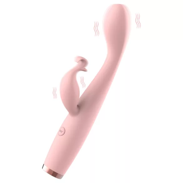 AlvUp - vibromasseur point G avec stimulateur clitoridien - silicone rose