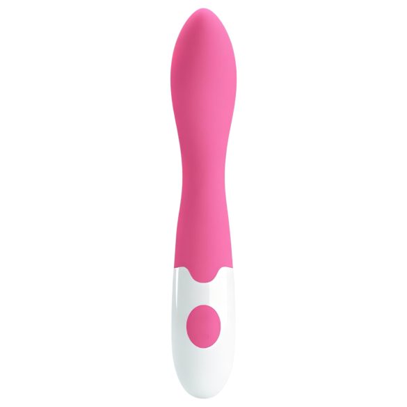 Pretty Love Bishop - vibromasseur point G étanche - silicone rose blanc