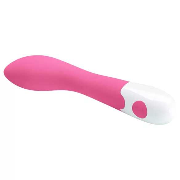 Pretty Love Bishop - vibromasseur point G étanche - silicone rose blanc