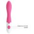 Vibrateur étanche point G - Pretty Love Bishop (rose-blanc)