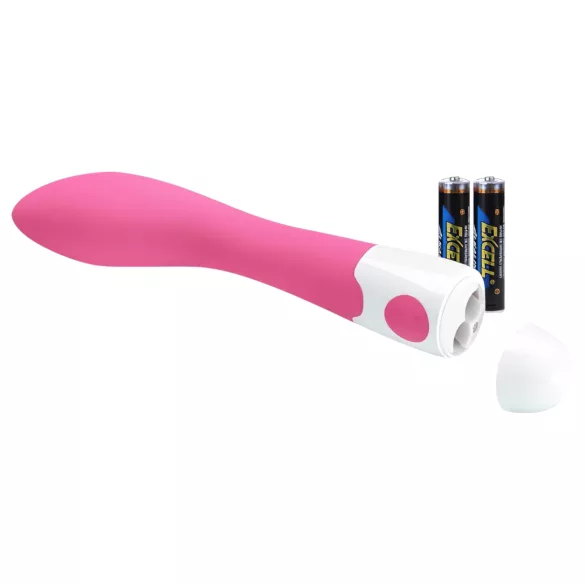 Pretty Love Bishop - vibromasseur point G étanche - silicone rose blanc