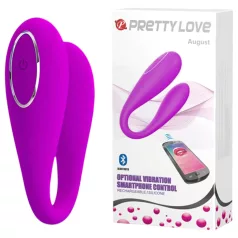   Pretty Love August - Vibromasseur point G et clitoridien contrôlé par application (rose)