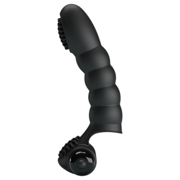 Pretty Love Alexander - vibromasseur à doigt stimulant (noir)