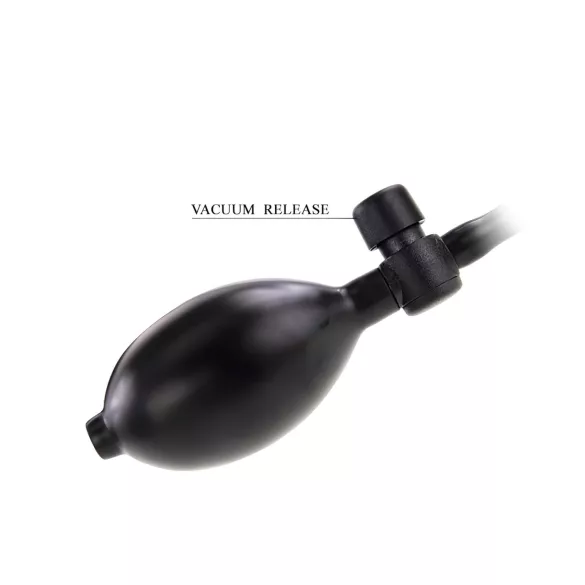 Pretty Love - plug anal gonflable avec bille interne - noir