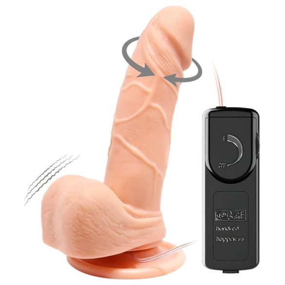 Baile Barbara Mark - vibromasseur réaliste rotatif - 15cm (naturel)