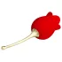 Pretty Love Rose Lover - stimulateur clitoridien 2en1 à langue - silicone rouge