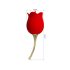 Pretty Love Rose Lover - 2en1 stimulateur langue (rouge)